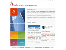 Tablet Screenshot of oberhummer.com
